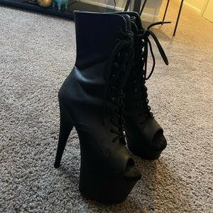 Pleasure, boots/toe booties size 9 women’s high heel booties sexy, cute